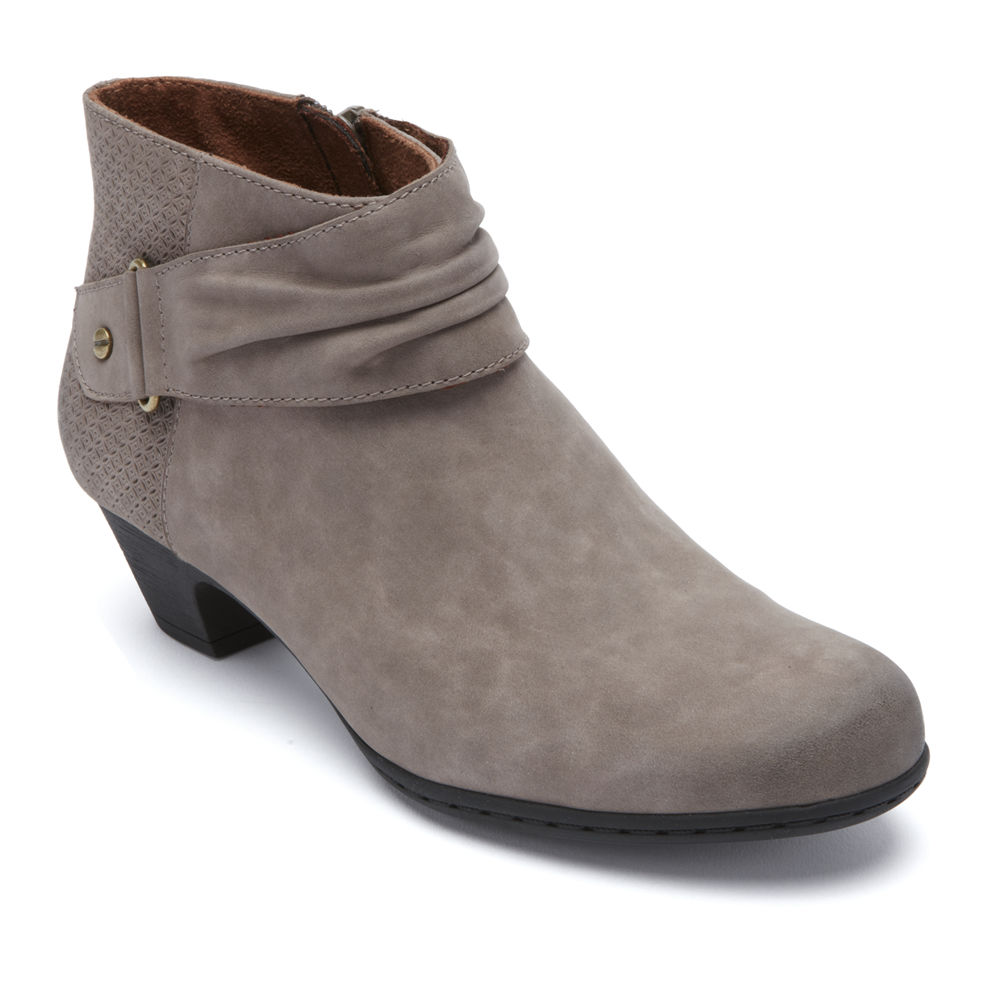 Botas Rockport Mulher Cinzentas - Brynn Rouched - 68405DGEM